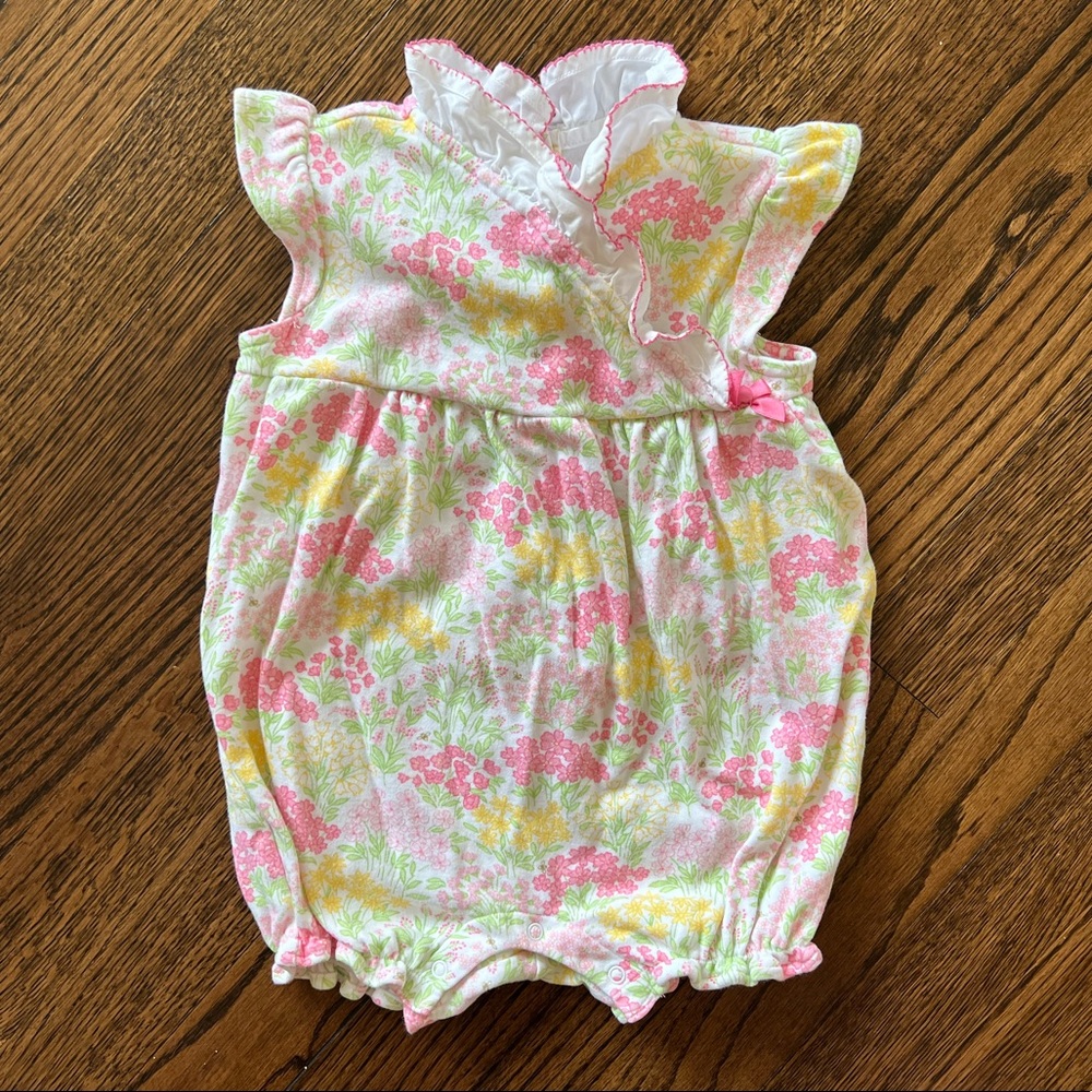Janie and Jack Layette Floral Bubble